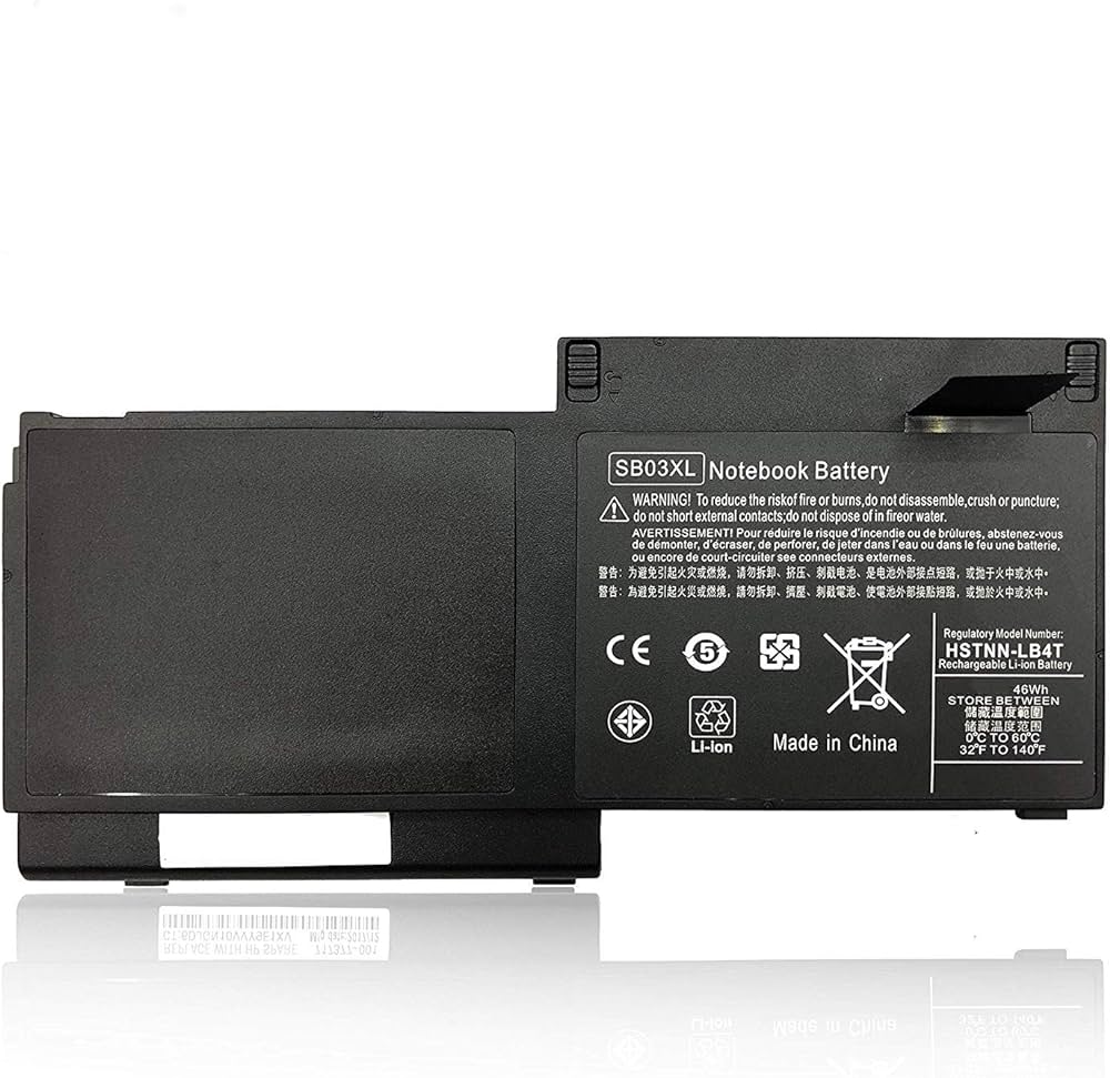 Batterie SB03XL 46 Wh Pour HP EliteBook 720/725/820/825 G1 G2 - Compatible HSTNN-LB4T, 716725-171, Neuve