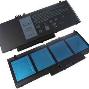 BATTERIE INTERNE POUR PC PORTABLE DELL LATITUDE E5550 / E5270 / E5450 / E5570 / E5470 / PRECISION 15-3510  62WH 7.6V   6MT4T