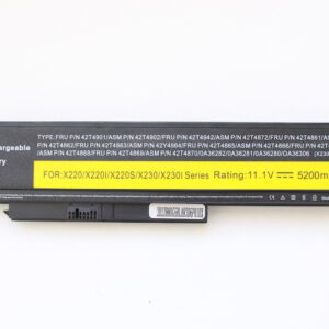 Batterie Pour Pc Portable Lenovo X220 – X220I – X230 – X230I – Series 11.1V -4400mAh- 42T4901