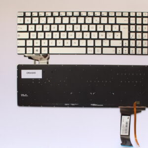 CLAVIER AZERTY POUR PC PORTABLE ASUS N551 ASUS GL Series GL551JW GL552J GL771JM GL771JW GL552 GL552J GL552JX GL552V GL552VL GL552VX RETROECLAIRE COULEUR GRIS