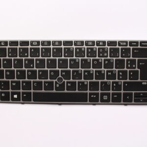 Clavier POUR PC PORTABLE HP EliteBook840-G3/745-G3/840-G4/745-G4 Cadre Argenté Avec Pointeur