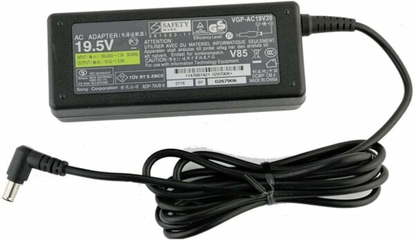 Chargeur pour pc portable Sony Vaio 19.5v 3.9a - 76w 6.5*1.4*4.4mm avec pin