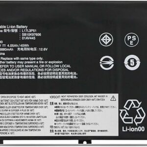BATTERIE INTERNE POUR PC PORTABLE LENOVO THINKPAD E480-E580 Series  11.1V  – 4050 MAH  –  45 WH – L17M3P52 -L17L3P51