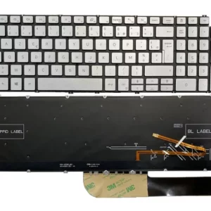 CLAVIER POUR PC PORTABLE DELL VOSTRO 15-3500 SERIE 2020 / DELL LATITUDE 3510 – G15 5510 SILVER WITH BACKLIGHT