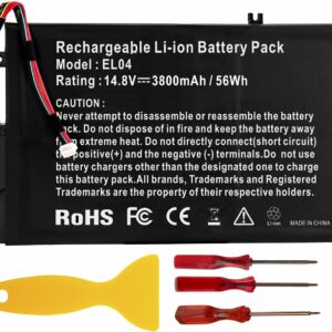 BATTERIE INTERNE POUR PC PORTABLE HP Envy 4-1000 4-1100 4-1200, HP 4-1000 4-1100 4-1200 4-1043CL  HP ENVY TOUCH SMART 4  (14.8V -3800mAh – 56Wh) EL04XL – EL04