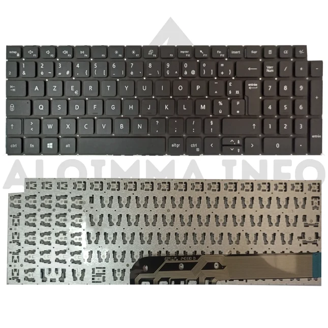 CLAVIER FRANÇAIS AZERTY POUR PC PORTABLE DELL INSPIRON 15-5510 / 15-3510 / 15-3511 / 15-551 / LATITUDE 3520 - 3530
