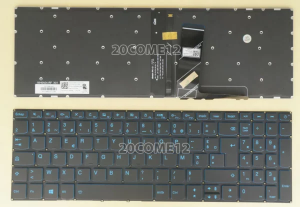 Clavier pour pc portable lenovo l340-15irh / l340-17irh with backlight blue