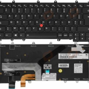 CLAVIER POUR PC PORTABLE LENOVO THINKPAD YOGA 260 – YOGA 370 WITH TRACKPOINT WITH BACKLIGHT AND BLACK FRAME