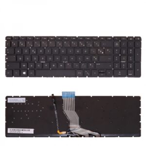 CLAVIER AZERTY FRANCAIS POUR PC PORTABLE HP 15-AB SERIES / 15-BK SERIES / 15-AX SERIES / 15-AN SERIES / 17W  WITH BACKLIGHT
