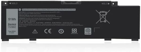 BATTERIE POUR PC PORTABLE Dell G3 3790 3590 3779, G5 5500 5587,G7 7590 7790 11.4V 51WH - 266J9