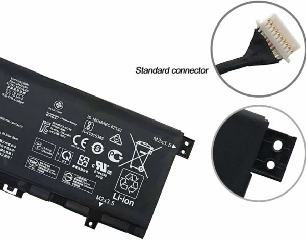 BATTERIE INTERNE POUR PC PORTABLE HP Envy X360 13-AG 13M-AQ 13-AH 13-AR 13-AR0000AU 13-AR0097AU 13-AR0601NG TPN-W133 TPN-W136  15.4V - 53.2 WH  - KC04XL - KC04 – Image 3