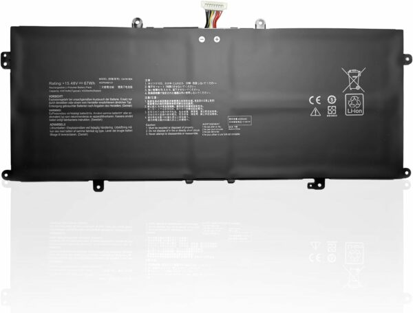 Batterie Pour Pc Portable ASUS ZenBook 13 UX325EA UX325JA UX363EA UX363JA 14 UX425EA UX425UA S UX391UA UX393EA Series (15.48V 67Wh) C41N1904