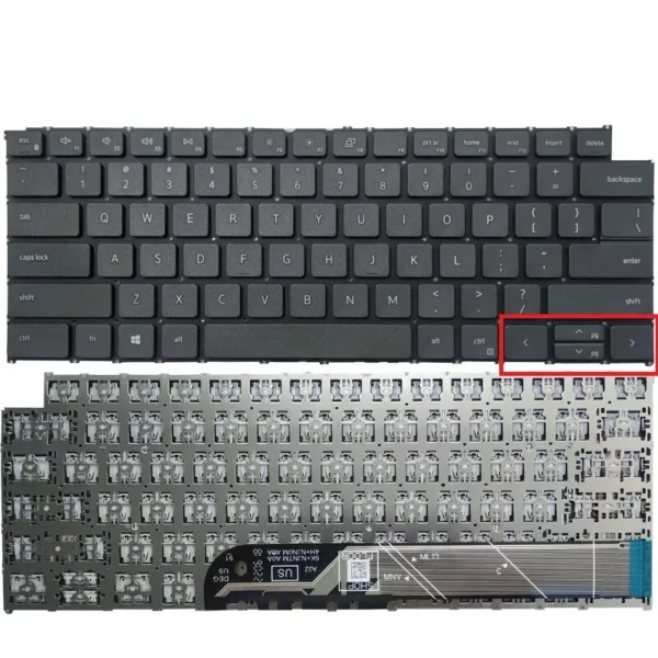 CLAVIER AZERTY POUR PC PORTABLE DELL INSPIRON 14 5410 5418 5420 5425 7420 P161G