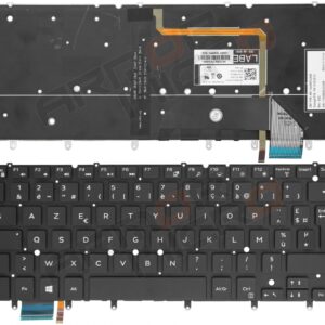 CLAVIER AZERTY POUR PC PORTABLE DELL XPS 13-9343 13-9350 13-9360 P54G002 SERIES AVEC rétro-éclairé