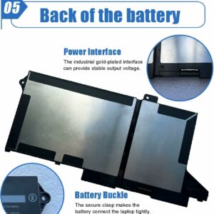 Batterie Interne Pour Pc Portable Dell Latitude 15 5520 5420 5520 Precision 15 3560 Series Notebook (11.4V – 42 Wh)  WY9DX