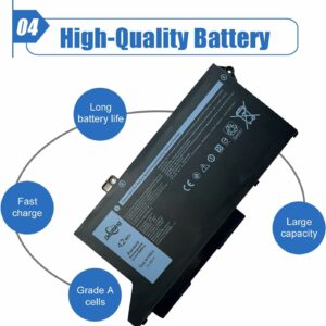 Batterie Interne Pour Pc Portable Dell Latitude 15 5520 5420 5520 Precision 15 3560 Series Notebook (11.4V – 42 Wh)  WY9DX