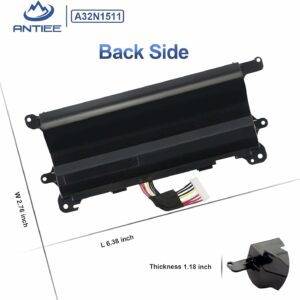 Batterie Interne Pour Pc Portable ASUS ROG G752 G752V G752VL G752VT G752VM G752VY G752VS GFX72J GFX72VT GFX72VL6700 GFX72VY6820 A32LM9H 0B110-00370000 11.25V 67Wh 6000mAh – A32N1511 –