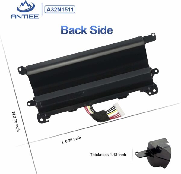 Batterie Interne Pour Pc Portable ASUS ROG G752 G752V G752VL G752VT G752VM G752VY G752VS GFX72J GFX72VT GFX72VL6700 GFX72VY6820 A32LM9H 0B110-00370000 11.25V 67Wh 6000mAh - A32N1511 - – Image 2