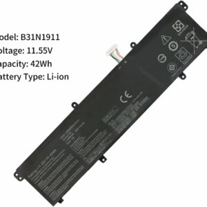 Batterie Pour Pc Portable ASUS VivoBook Flip 14 A413FA D413DA D413IA M413DA TP420IA TM420IA F413JA X413FA X421DA X421FA X421EA X421EP R413DA S433EA K413FA (11.55V -42Wh) B31N1911