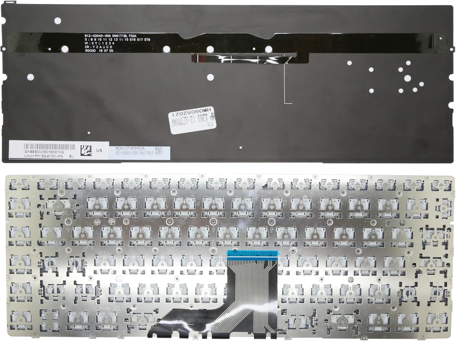 CLAVIER AZERTY POUR PC PORTABLE HP ENVY X360 13-AD001NK * 13-AD SERIES * 13-AF SERIES * 13-AC SERIES WITH BACKLIGHT – Image 2