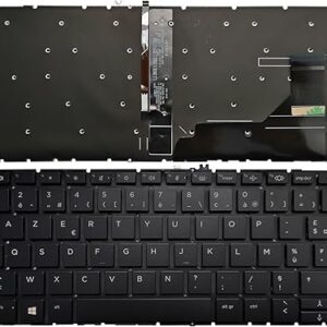 CLAVIER AZERTY POUR PC PORTABLE HP ELITEBOOK 830 G7 830 G8 735 G7 735 G8  WITH BACKLIGHT