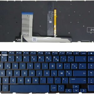CLAVIER AZERTY POUR PC PORTABLE HP  Victus 15 15-FA 15-fa0032dx 15-fa1010nr SERIES rétroéclairé