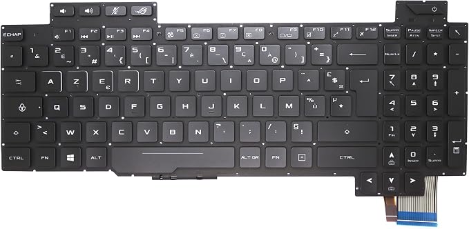 CLAVIER AZERTY POUR PC PORTABLE ASUS ROG STRIX GL703V / GL703VD / GL703VM / GL703G / GL703GE / GL703GS / GL703GM SERIES